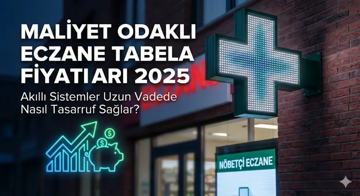 Maliyet Odaklı Eczane Tabela Fiyatları 2025 - Akıllı Sistemler Uzun Vadede Nasıl Tasarruf Sağlar?